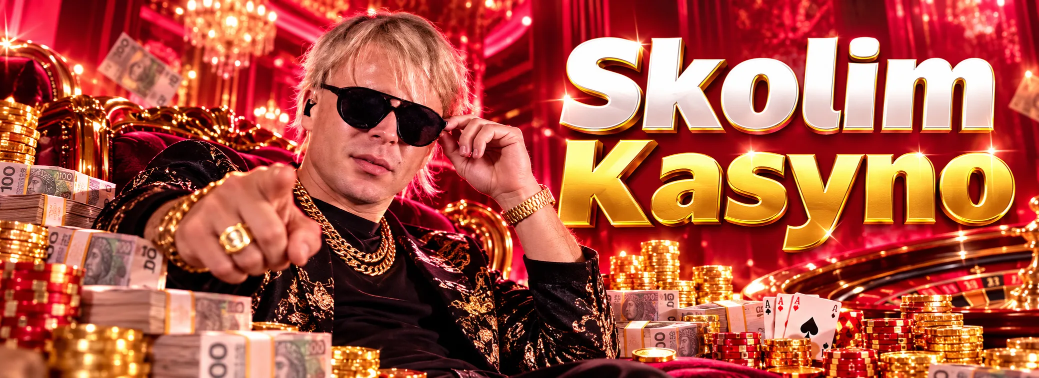 Baner Skolim Kasyno z bonusem 150% do 7 000 zł i 220 darmowymi spinami